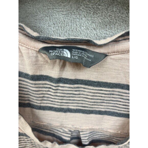The North Face Dress‎ Women’s L Pink Striped Drawstring Pockets Coastal Vacation - Picture 4 of 7